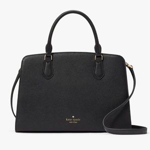 NWOT. Kate Spade Black Addie Satchel Crossbody Purse.